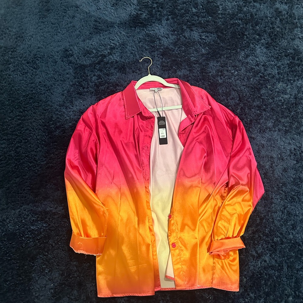Satin Ombré top